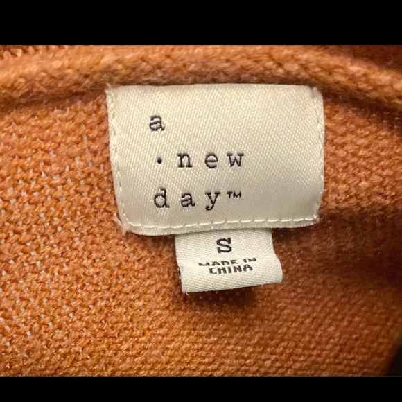 a new day Rust Orange Open Front Cardigan Sweater - Picture 2 of 7